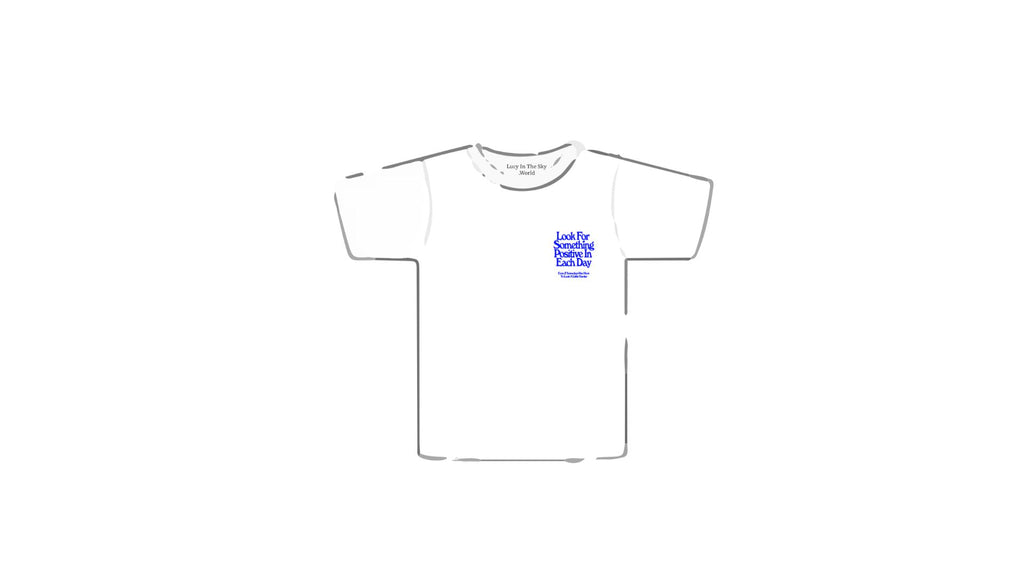 “The positive shirt” in blue