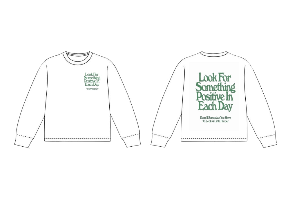 “The positive shirt” in Green LS